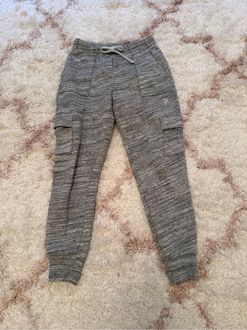 Pink Cargo Gray Marled Joggers
